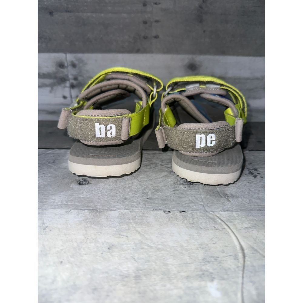 BAPE‎ x Suicoke Neon Camo Sandals Summer Beach Outdoor Sz US 13K - Picture 4 of 8